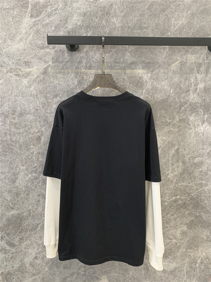 Gvc*1 fake two-piece long-sleeved t-shirt replica d&g clothing