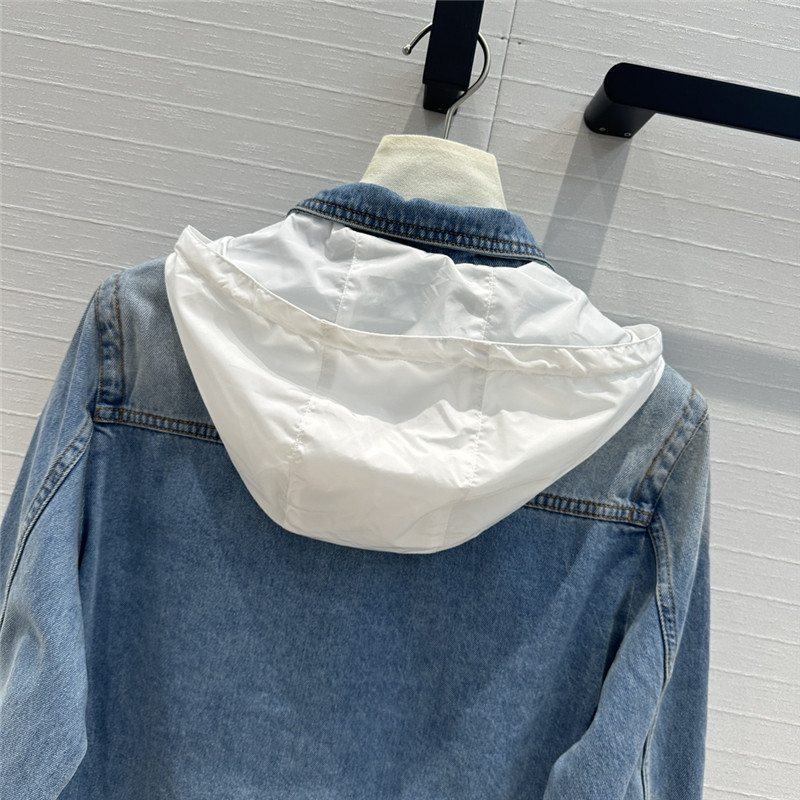 Moncler vintage blue washed denim jacket replica designer clothes