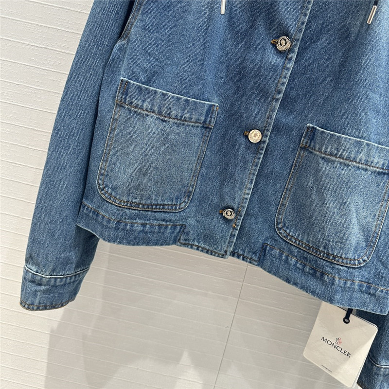Moncler vintage washed denim jacket replica d&g clothing
