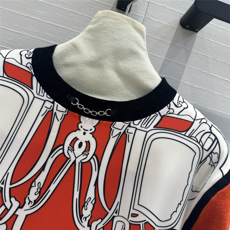 H**me5 patchwork knitted top replica clothes