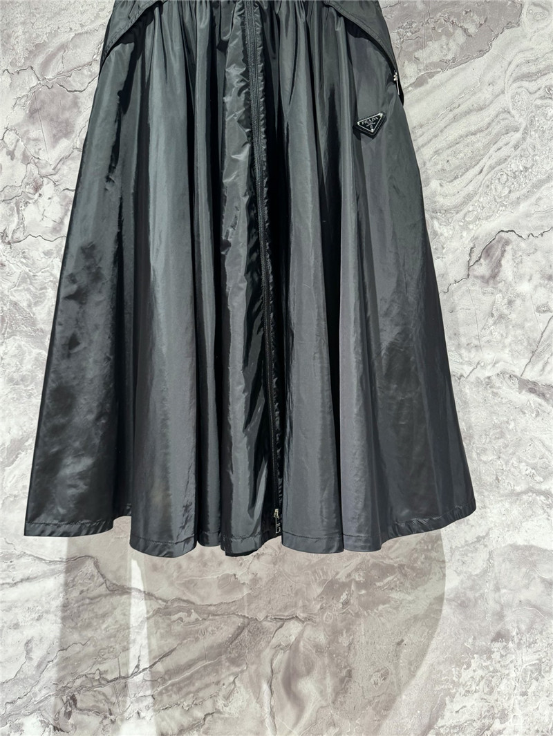 Pra*a nylon full skirt replica designer clothes