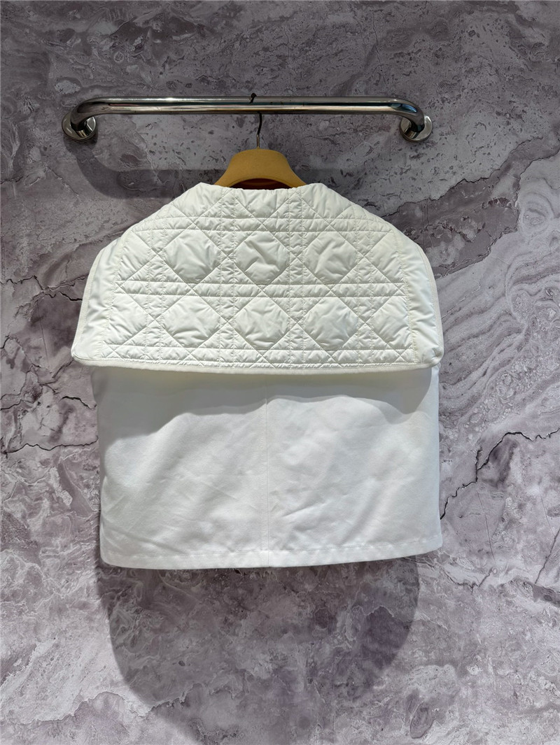 D10r navy collar padded vest replica d&g clothing