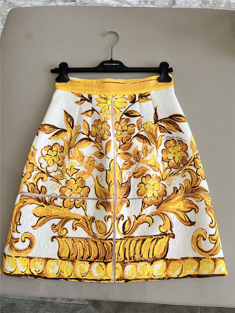 Dolce & Gabbana d&g jacquard fabric skirt replicas clothes