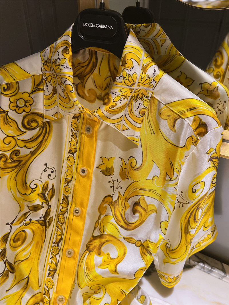 Dolce & Gabbana d&g silk positioning print dress replica clothes