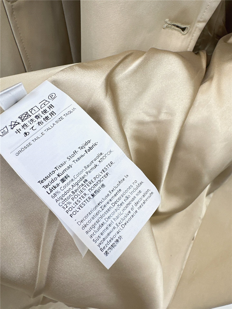 Vanitoo lapel double-breasted trench dress replica clothes