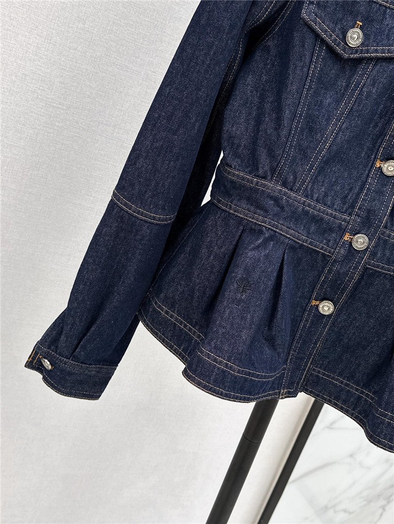D10r waist round neck denim jacket replica designer clothes