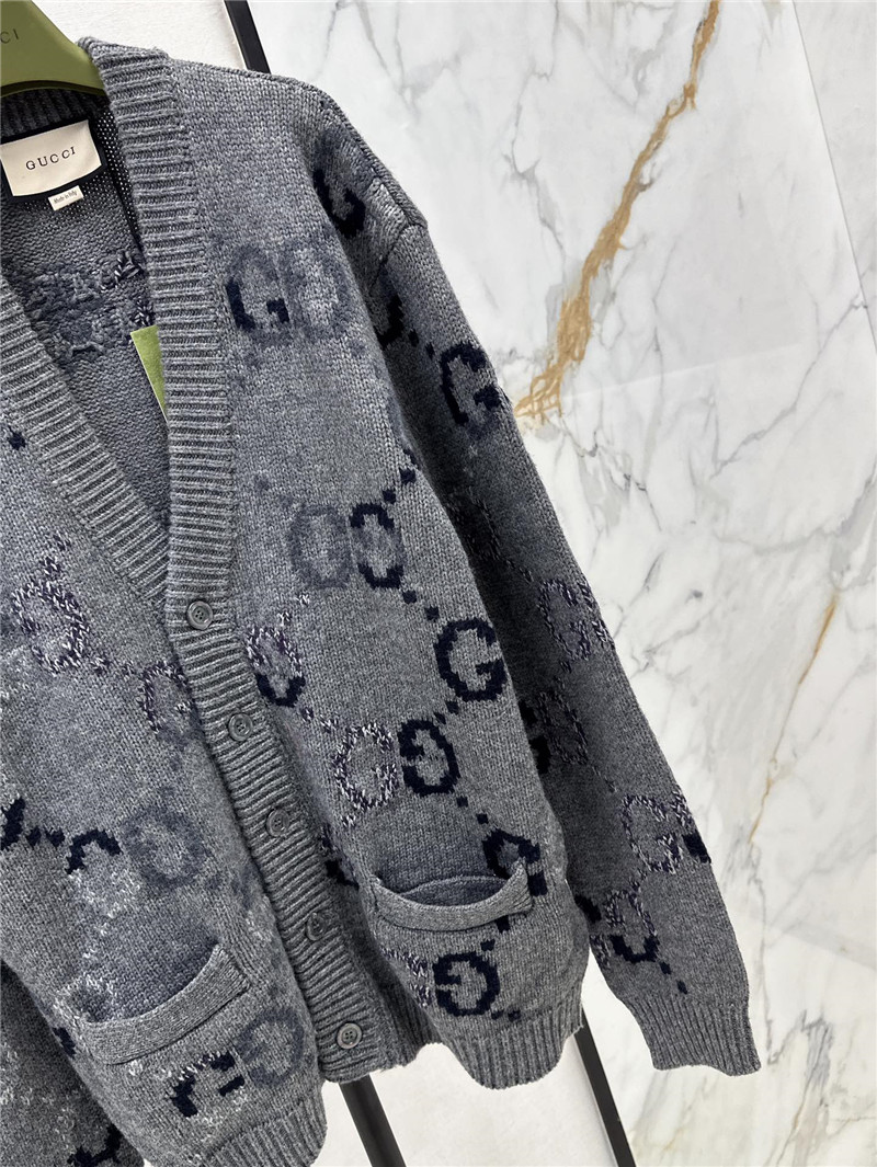 Gvc*1 logo woven loose cardigan replica designer clothes