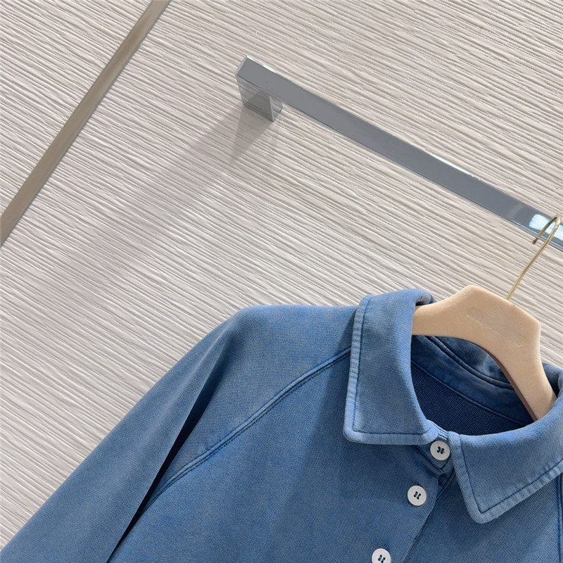 M1um1u simple long-sleeved sweatshirt replica clothing sites