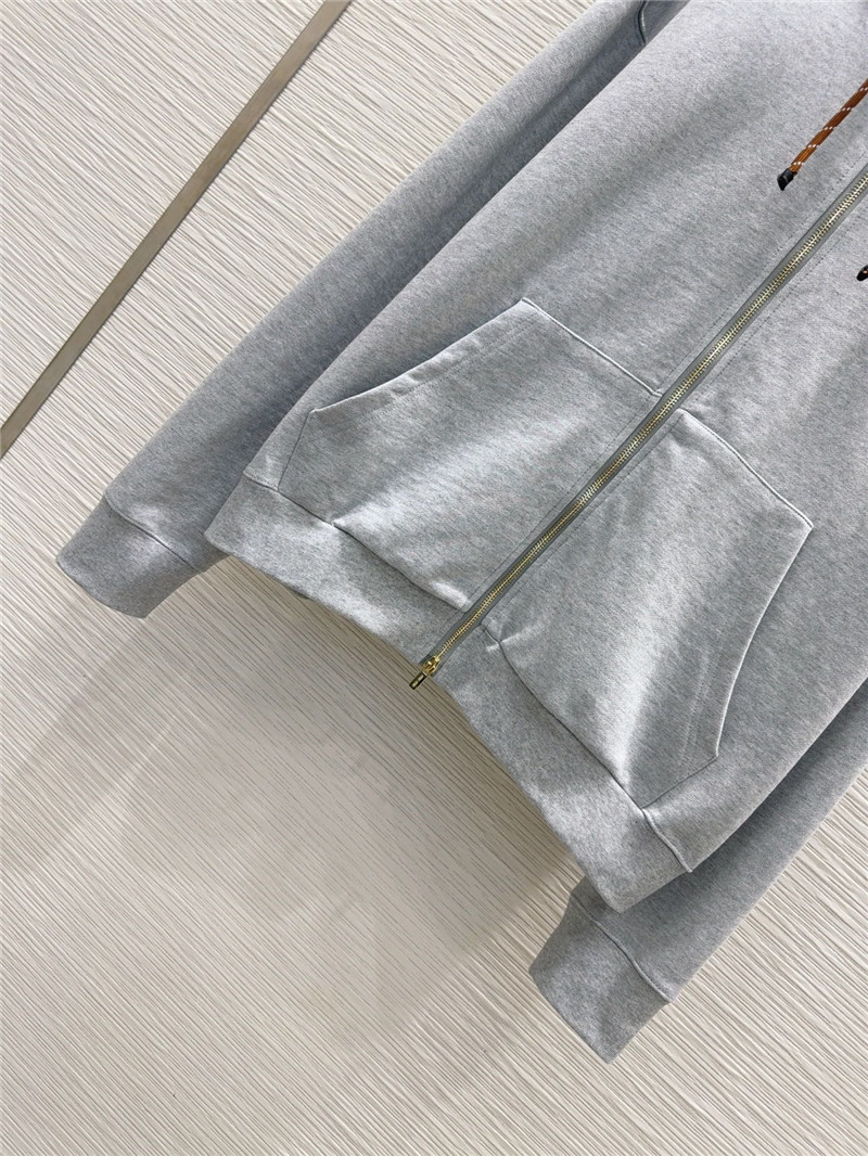 M1um1u patch embroidered logo sweatshirt replicas clothes