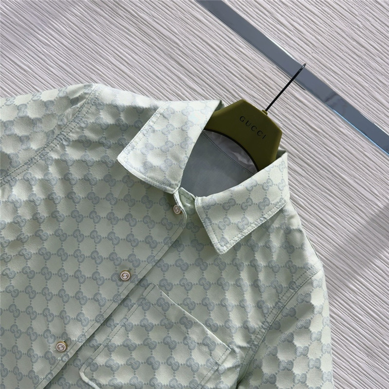 Gvc*1 jacquard fabric short-sleeved top replica d&g clothing