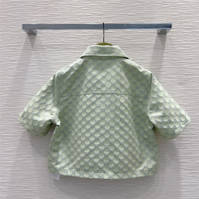 Gvc*1 jacquard fabric short-sleeved top replica d&g clothing