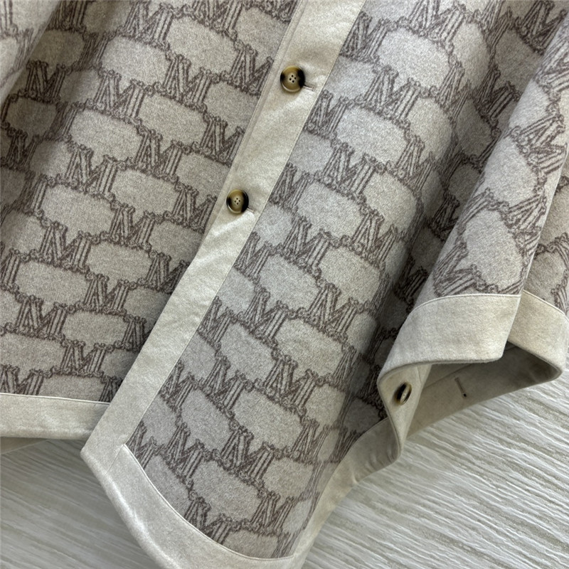 Vanitoo hooded short sheepskin cape coat replica clothes