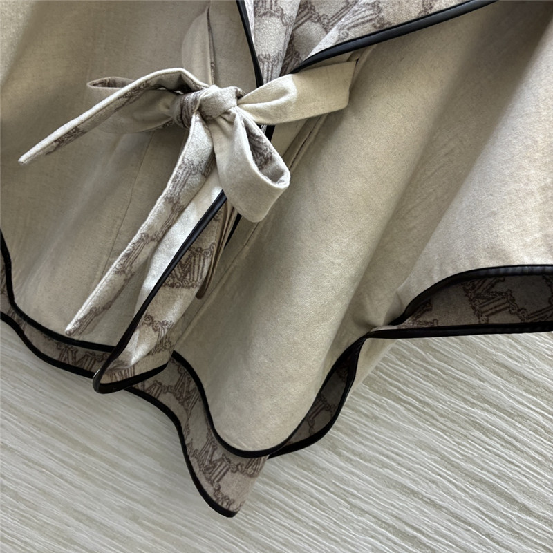 Vanitoo short sheepskin cape coat replica d&g clothing