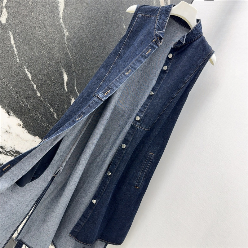 L0ew* vintage washed denim dress replica clothes