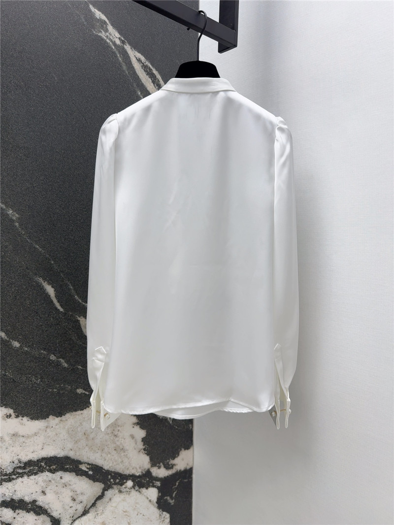 D10r pearl button ruffle shirt replica clothes