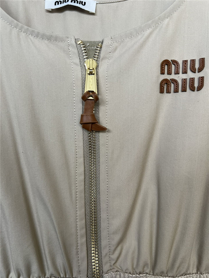 Miu Miu Panama Cotton Fit-And-Flare Dress