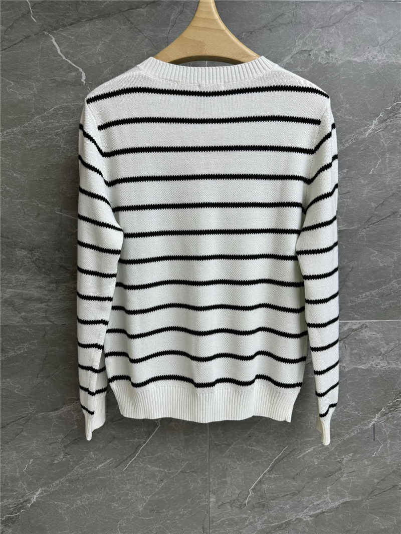 M1um1u contrast striped cardigan replica designer clothes