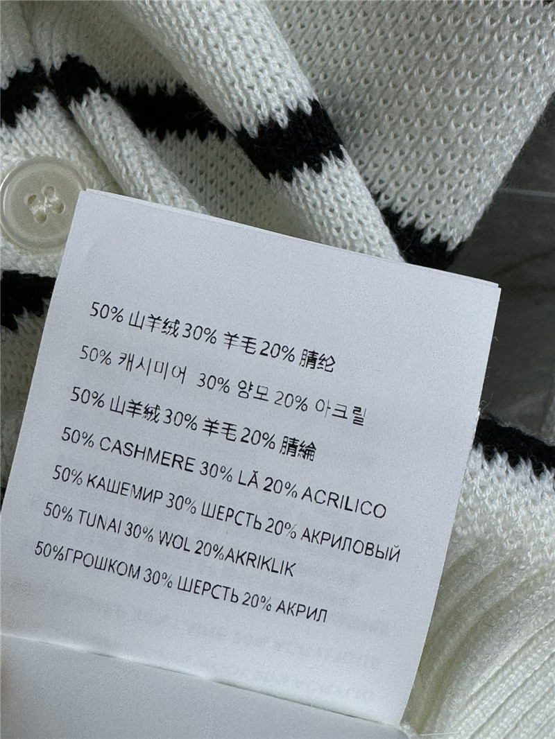 M1um1u contrast striped cardigan replica designer clothes