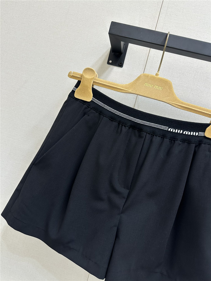 M1um1u high waist wide leg shorts replica clothes