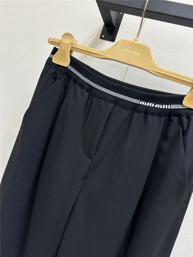 M1um1u high waist wide leg trousers replica d&g clothing