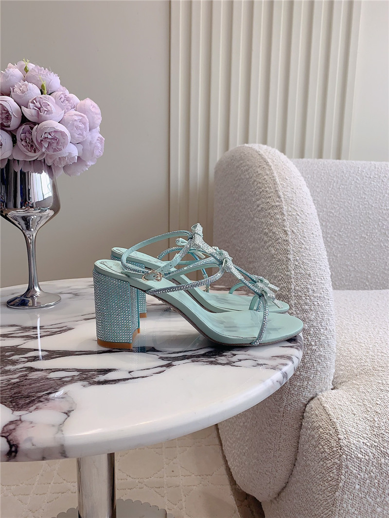 Rene Caovilla Jeweled Caterina Blue Sandals