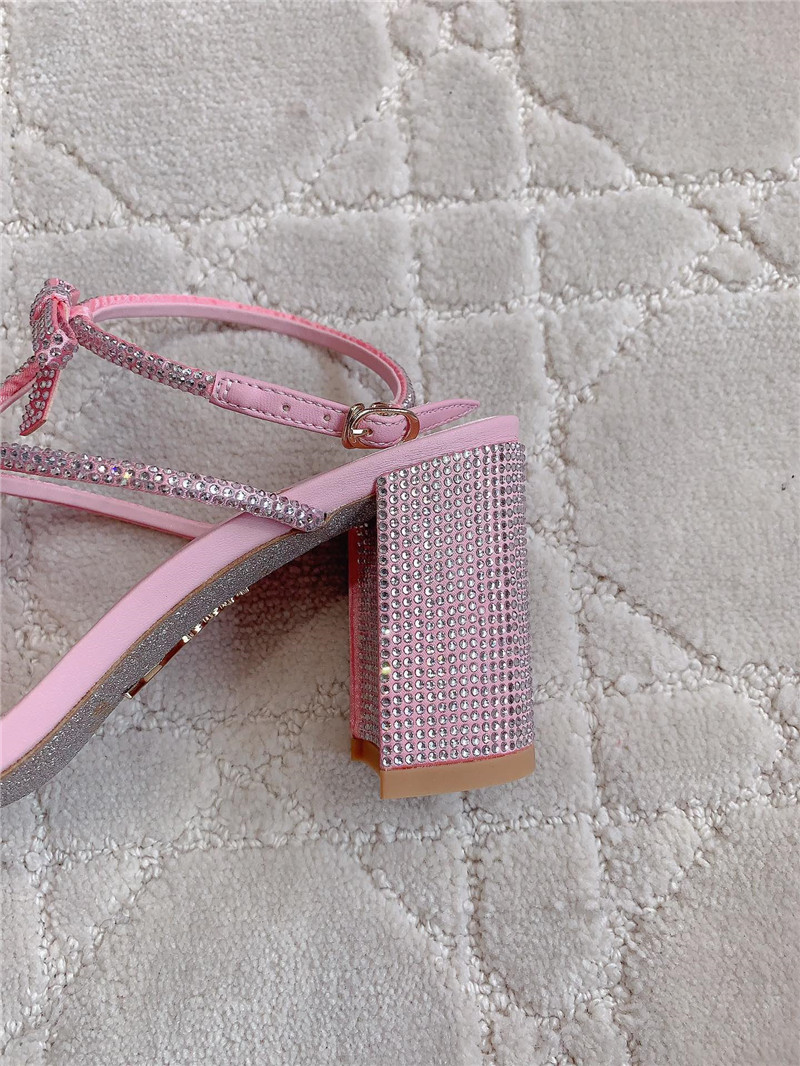 Rene Caovilla Jeweled Caterina Pink Sandals