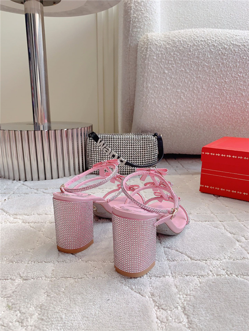 Rene Caovilla Jeweled Caterina Pink Sandals