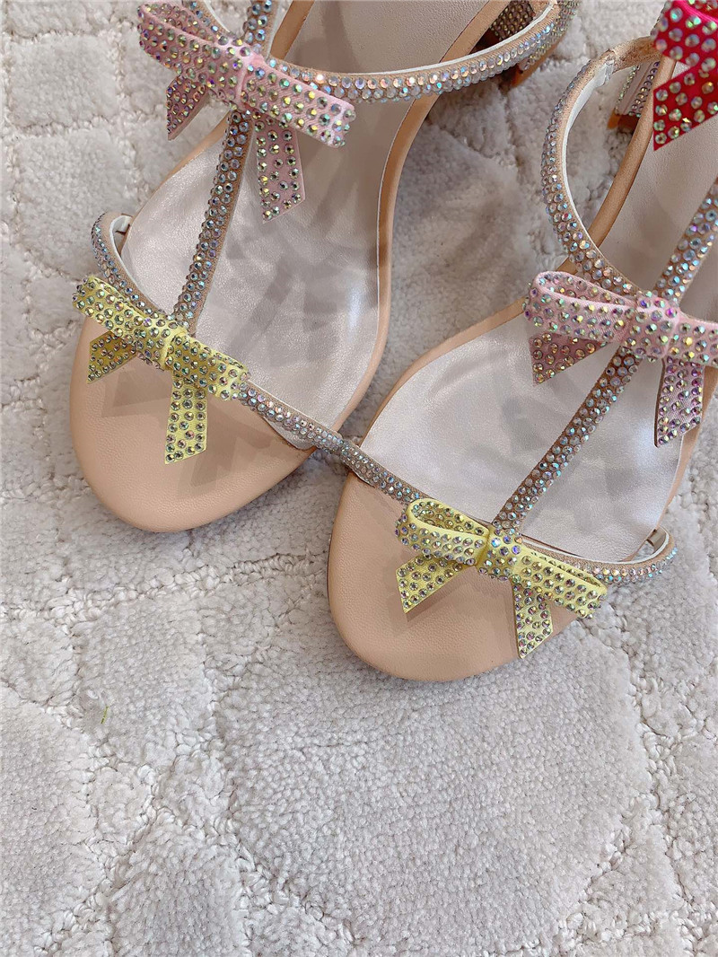 Rene Caovilla Jeweled Caterina Beige Sandals