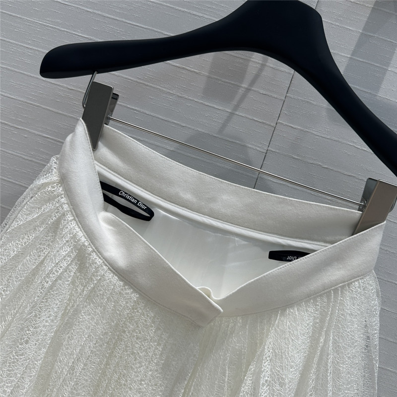 D10r hollow lace pleated long skirt replica d&g clothing