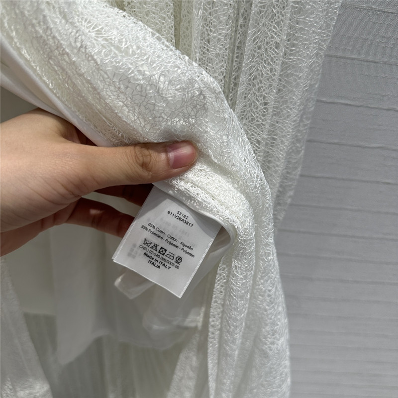 D10r hollow lace pleated long skirt replica d&g clothing