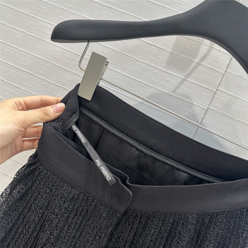 D10r hollow lace pleated long skirt replica d&g clothing