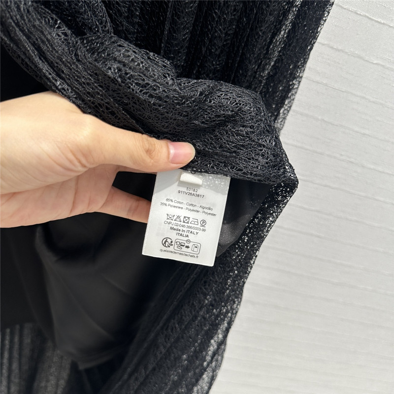 D10r hollow lace pleated long skirt replica d&g clothing