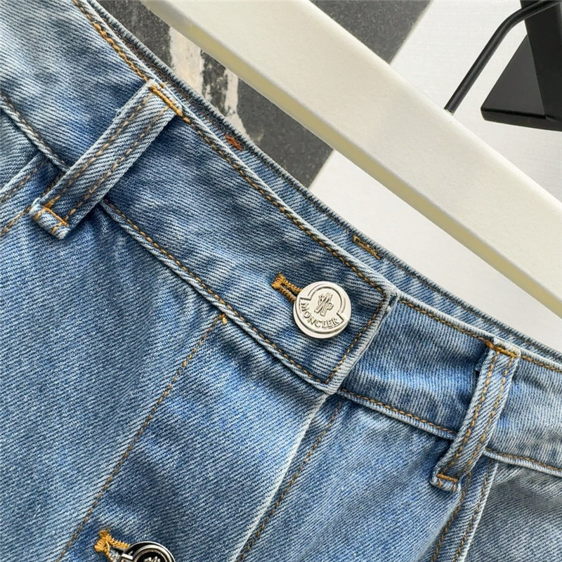 Moncler buttoned denim midi skirt replica d&g clothing