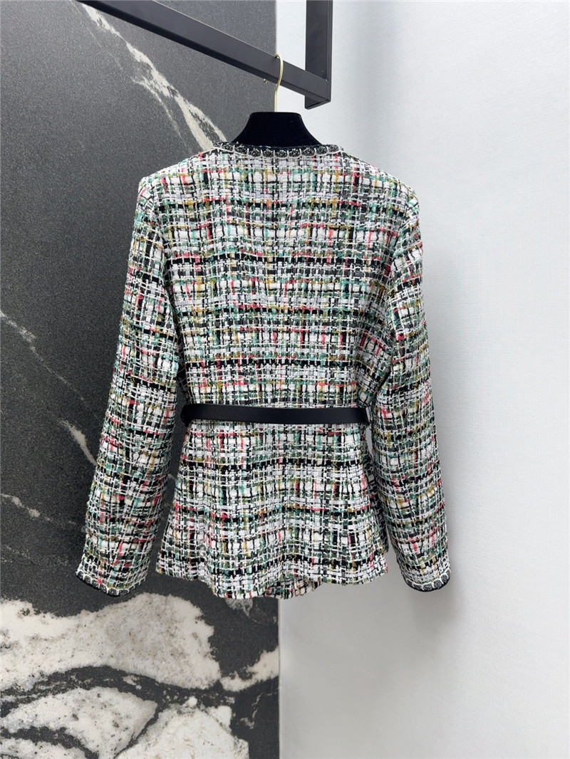 Ch**el colorful tweed coat replica clothing sites