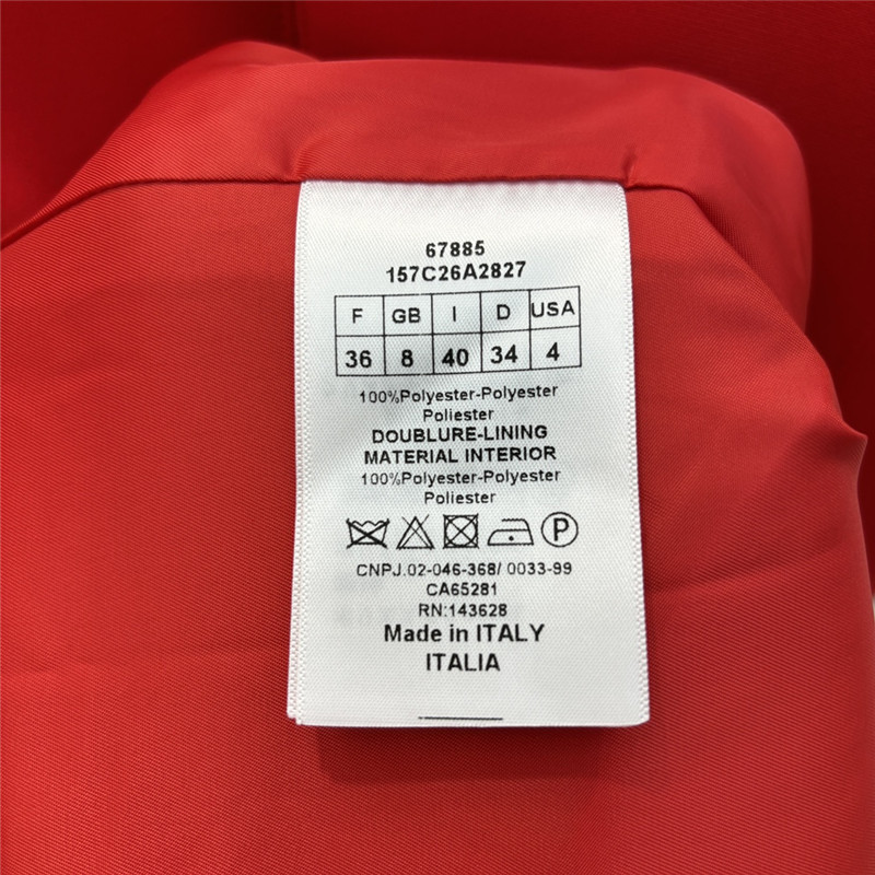 D10r red dress replica clothes