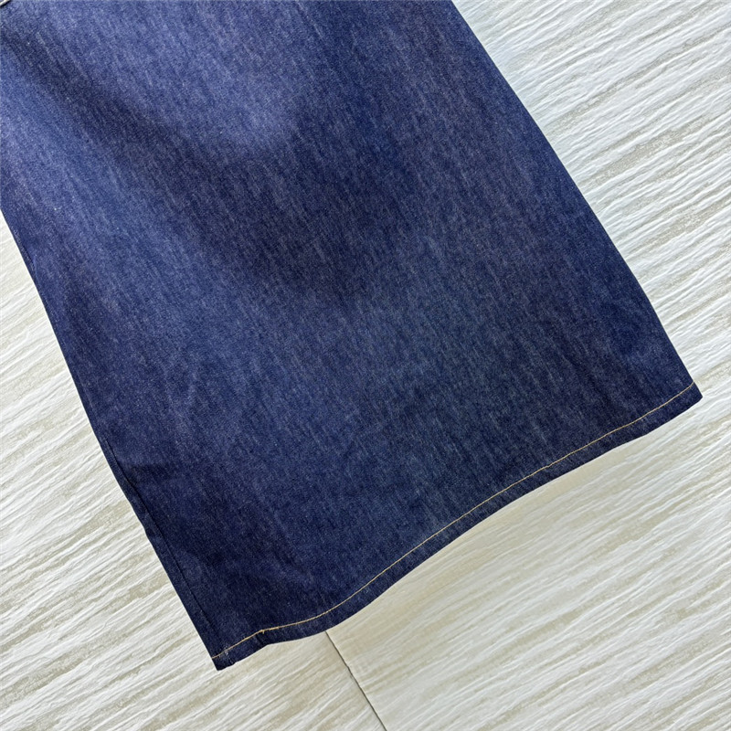 Ce1i*e short sleeve denim dress replica clothing sites