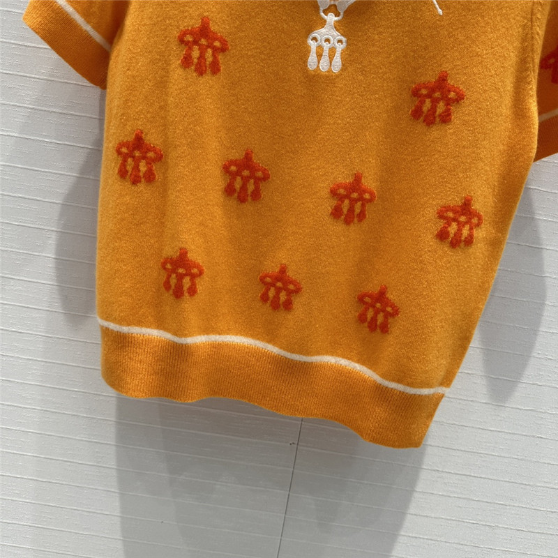 H**me5 cashmere short-sleeved sweater replicas clothes