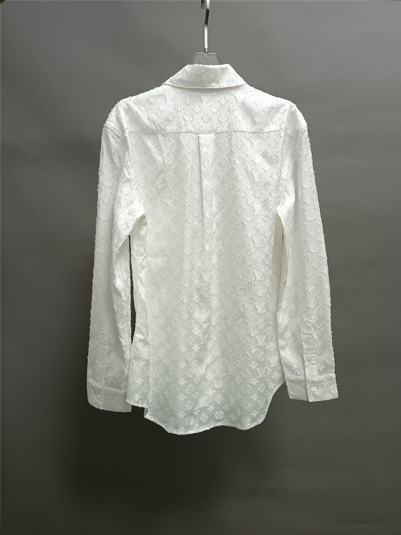 l0vis Vvtt0n lv logo print long sleeve shirt replicas clothes