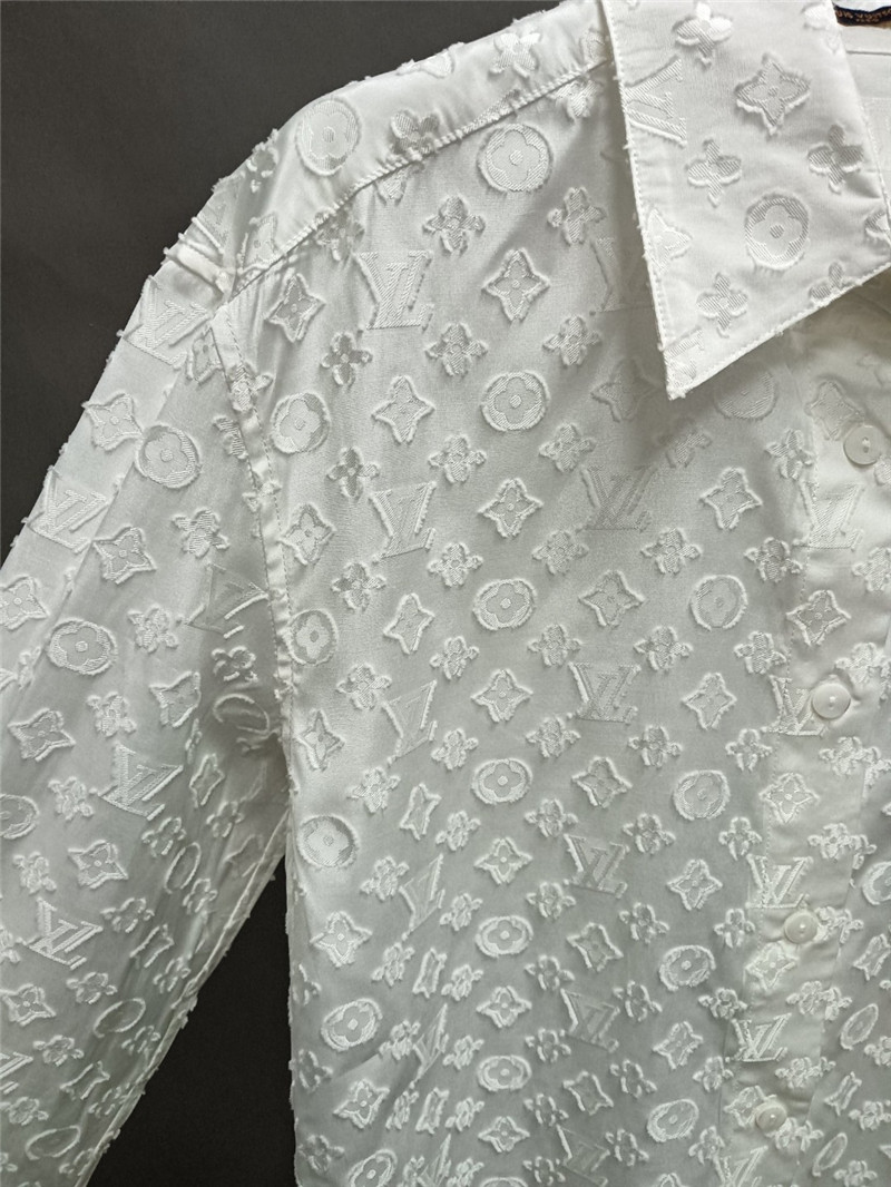 l0vis Vvtt0n lv logo print long sleeve shirt replicas clothes