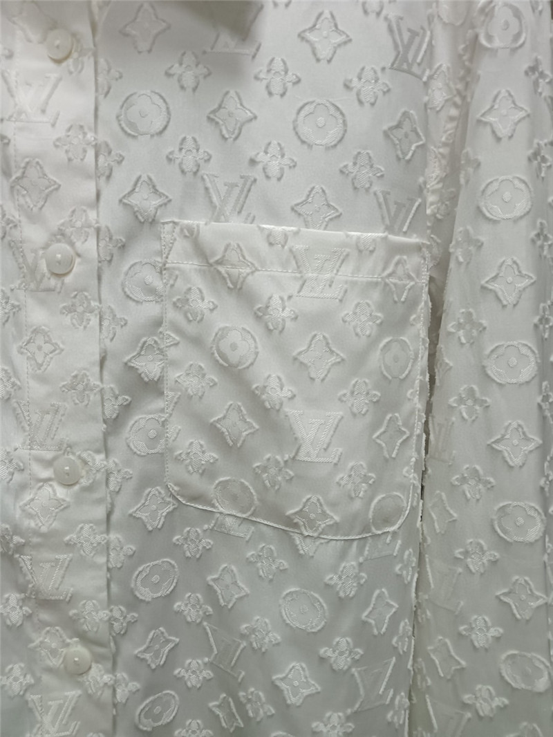 l0vis Vvtt0n lv logo print long sleeve shirt replicas clothes