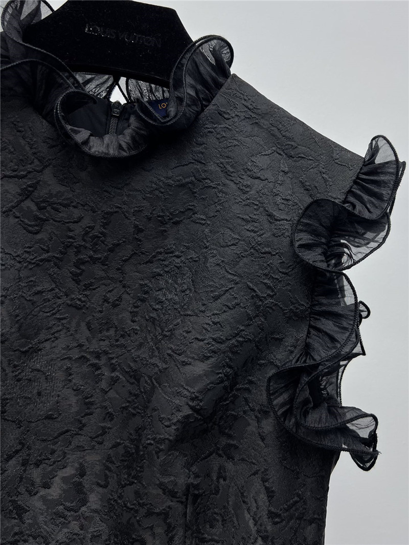 l0vis Vvtt0n lv ruffle jacquard dress replica clothes