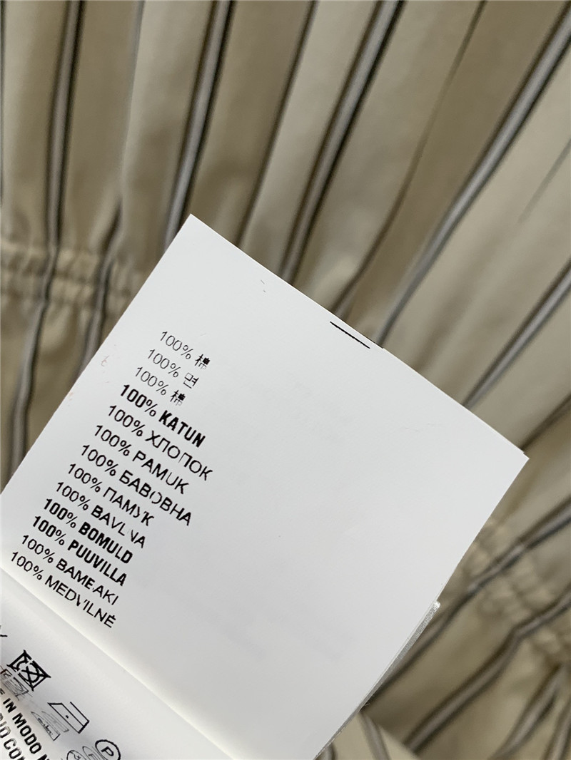 Pra*a striped multi-pocket mid-length shirt dress replicas clothes