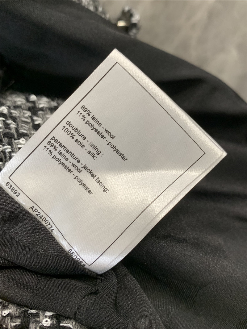 Ch**el round neck waistcoat design gray check vest replica clothes