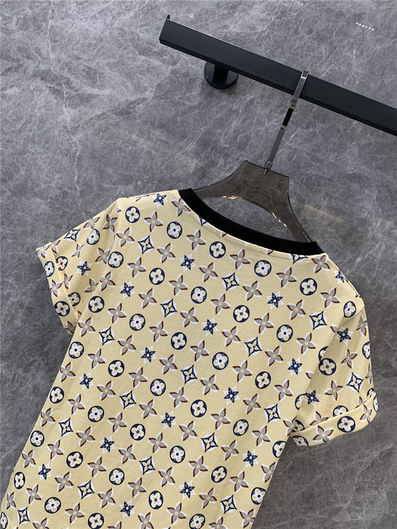 l0vis Vvtt0n lv round neck short sleeve t-shirt replicas clothes