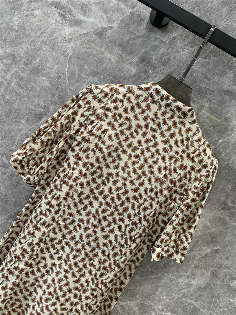 M1um1u lace-up v-neck pleated dress replica d&g clothing