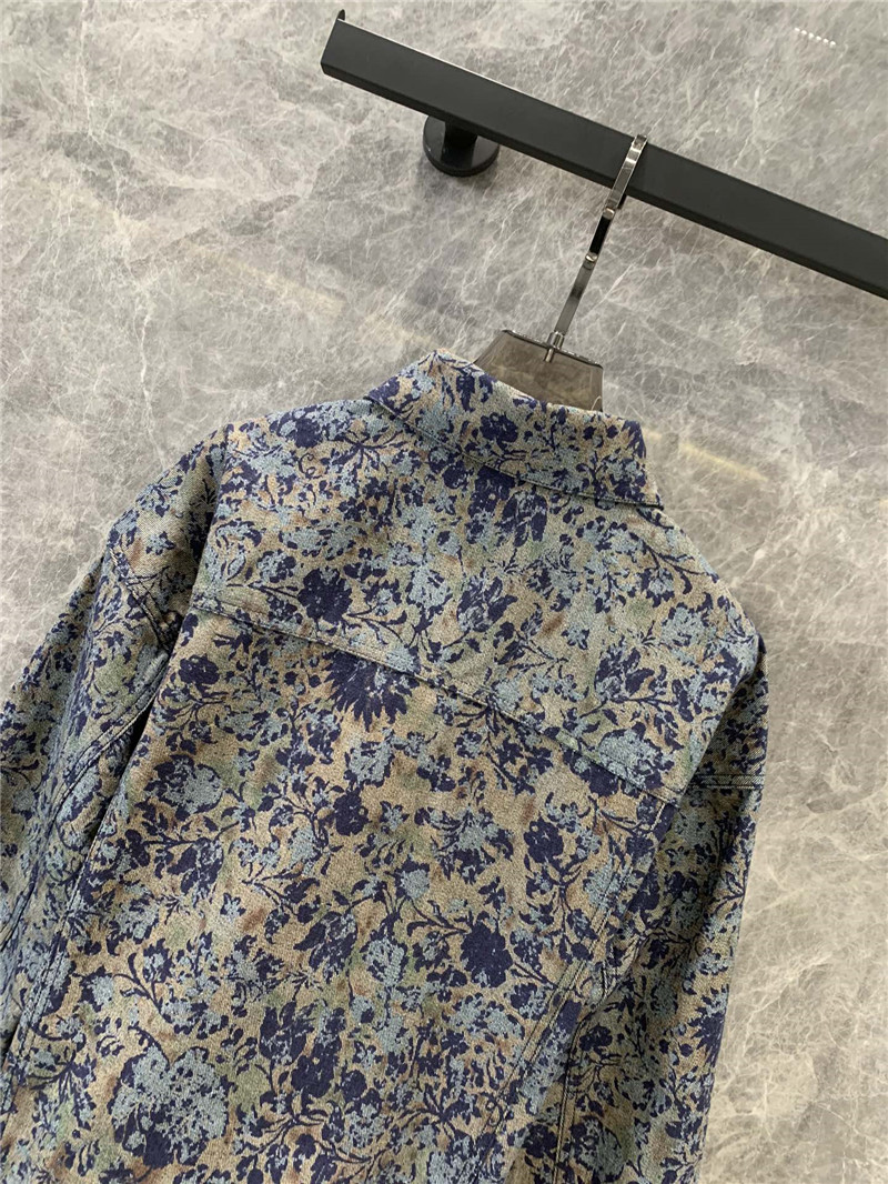 D10r vintage french jacquard denim jacket replica clothes