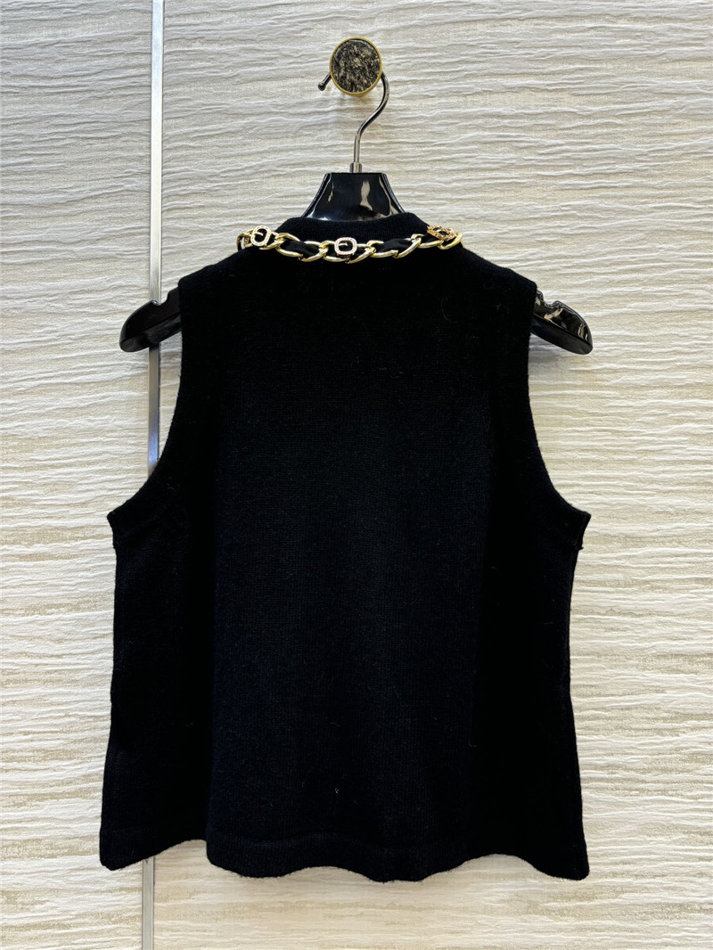 Ch**el chain trim vest replica designer clothes