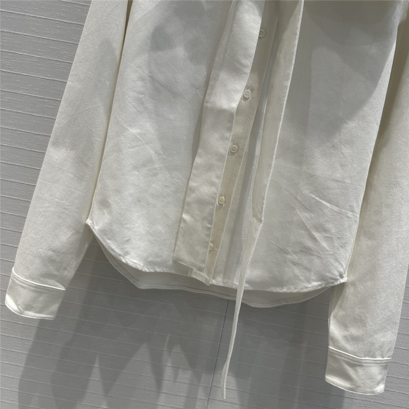 L0ew* bow tie lapel denim shirt replica clothing sites