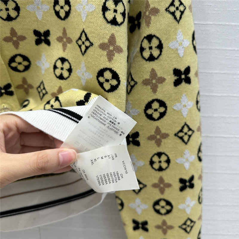 l0vis Vvtt0n lv yellow knitted cardigan replica d&g clothing