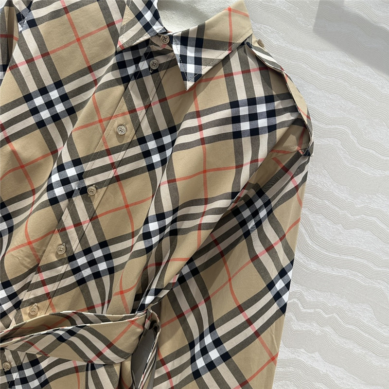 Bv*b*rry vintage check shirt dress replica d&g clothing